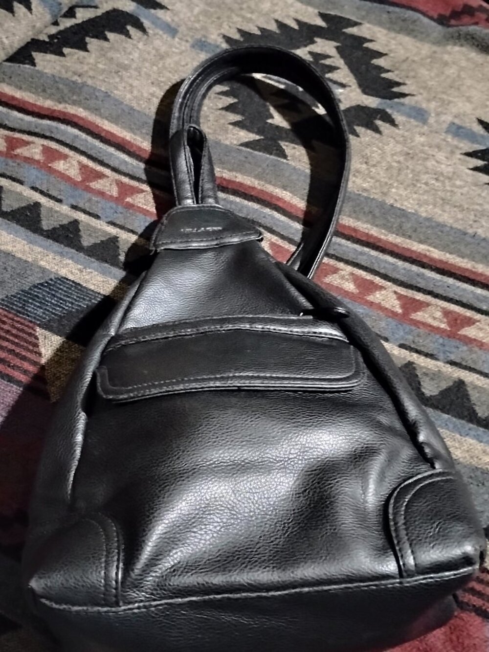Vintage villager Liz Claiborne faux leather bag backpack
